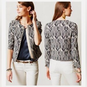 HEI HEI Anthropologie FOLK FAIFO Jacket‎ Blazer Size 0/XS Woven Boho